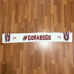 Montreal Canadiens white scarf